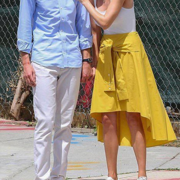 Zara Dresses & Skirts - HOST PICK 🖤 Zara Yellow Tie High Waist Skirt NWT